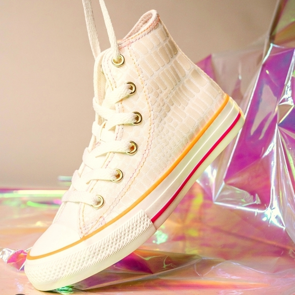 Converse All Star Chuck Taylor Glaze Chrome Hi Top Sneakers